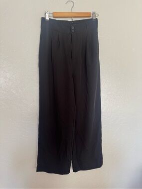 HALARA Black High-Rise Wide-Leg Pants